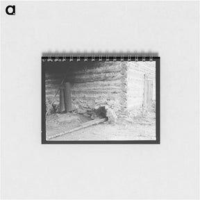 アートメモ帳-Construction detail of tobacco barn showing method of firing - ドロテア ラング Memo.