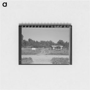アートメモ帳-The poultry unit of the Delta cooperative farm. Hillhouse, Mississippi. - ドロテア ラング Memo.