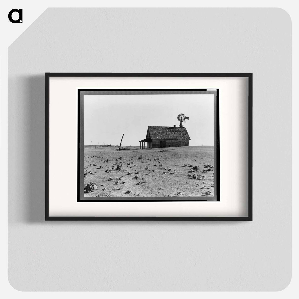 Dust Bowl farm - Dorothea Lange Poster.