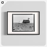 Dust Bowl farm - Dorothea Lange Poster.