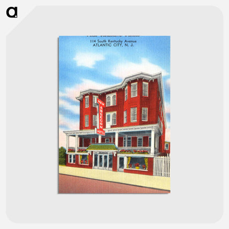 アートポストカード-New Absecon Hotel, Atlantic City
 - ボストン公共図書館 Postcard.