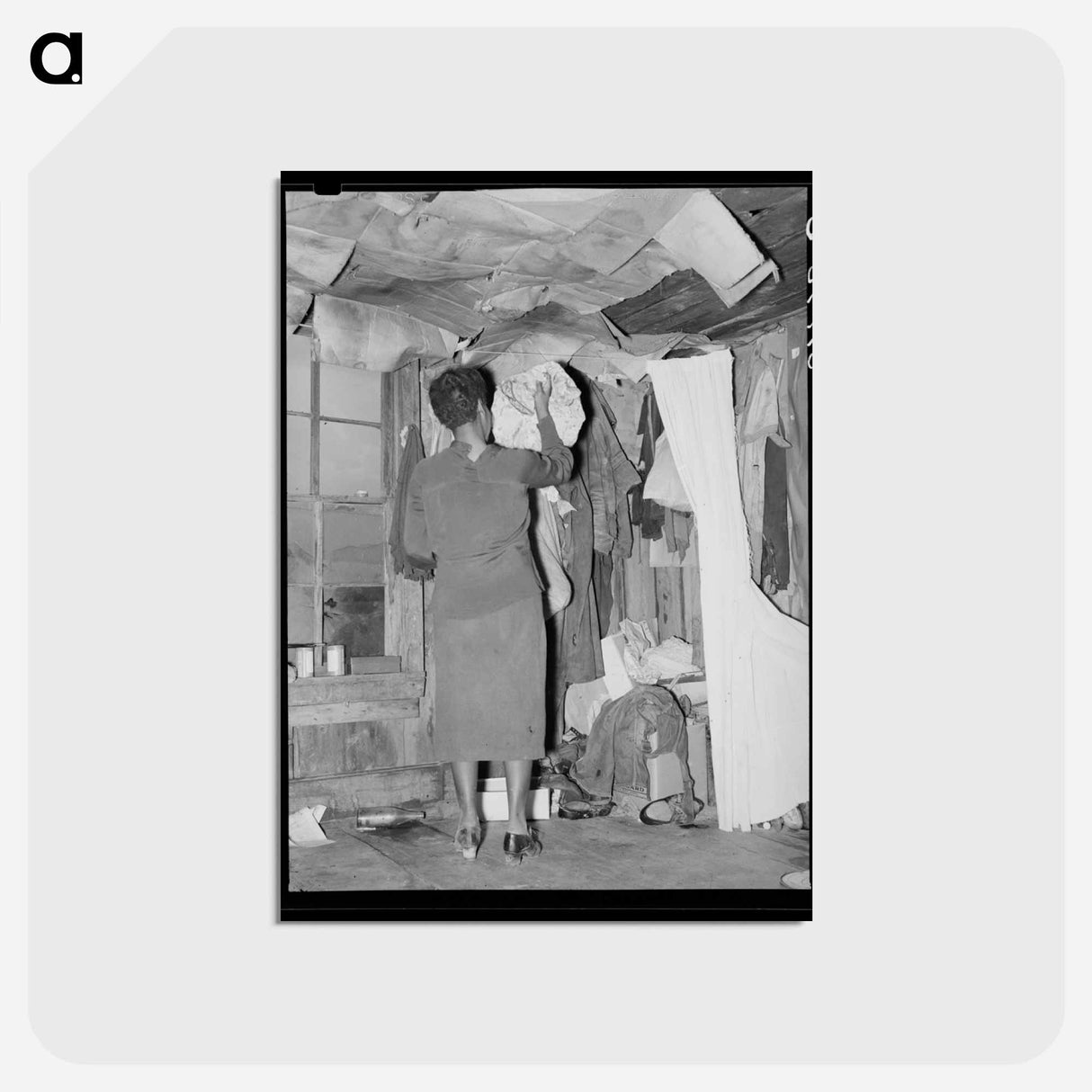 アートポストカード-Sharecropper's Storage
 - ラッセル リー Postcard.