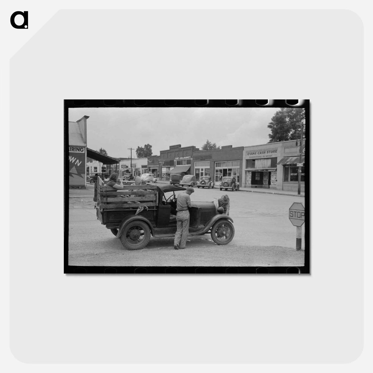 アートポストカード-Oklahoma Migrant Family
 - ラッセル リー Postcard.