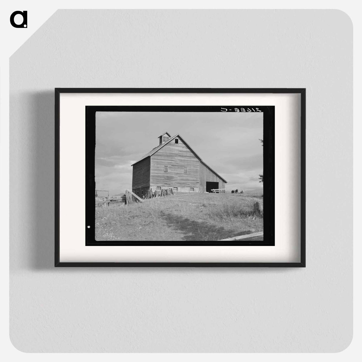 The barn of an older settler on established farm - Dorothea Lange Poster.