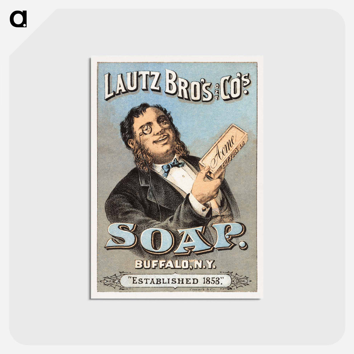 アートポストカード-Soaps, Buffalo, N. Y.
 - ボストン公共図書館 Postcard.