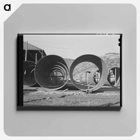 アートパネル-Penstock Segments, Shasta Dam
 - ラッセル リー Canvas.