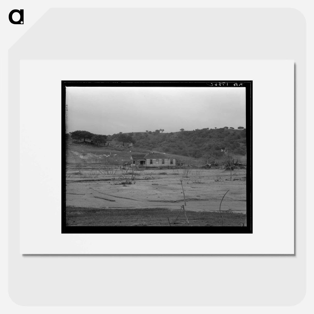 Soil erosion at Arroyo Grande, California - Dorothea Lange Poster.