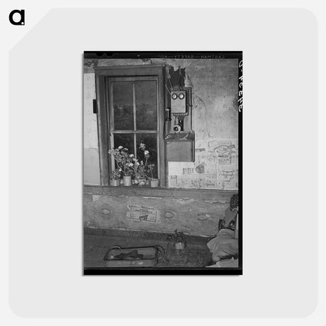 アートポストカード-Telephone by Window
 - ラッセル リー Postcard.