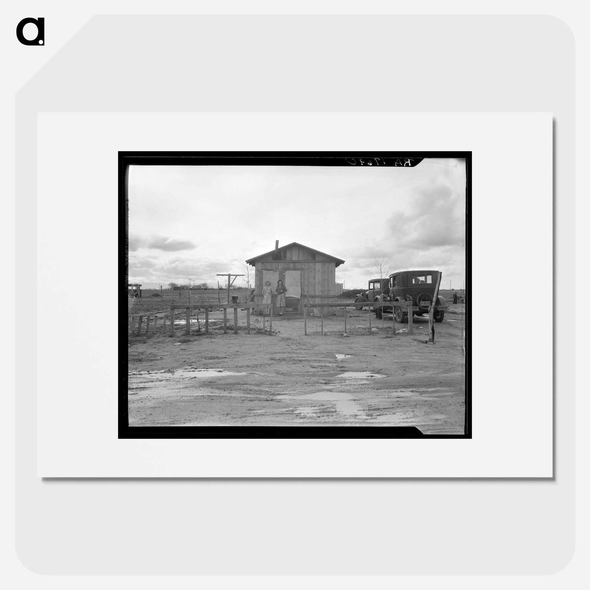 Shack in "Little Oklahoma," California - Dorothea Lange Poster.