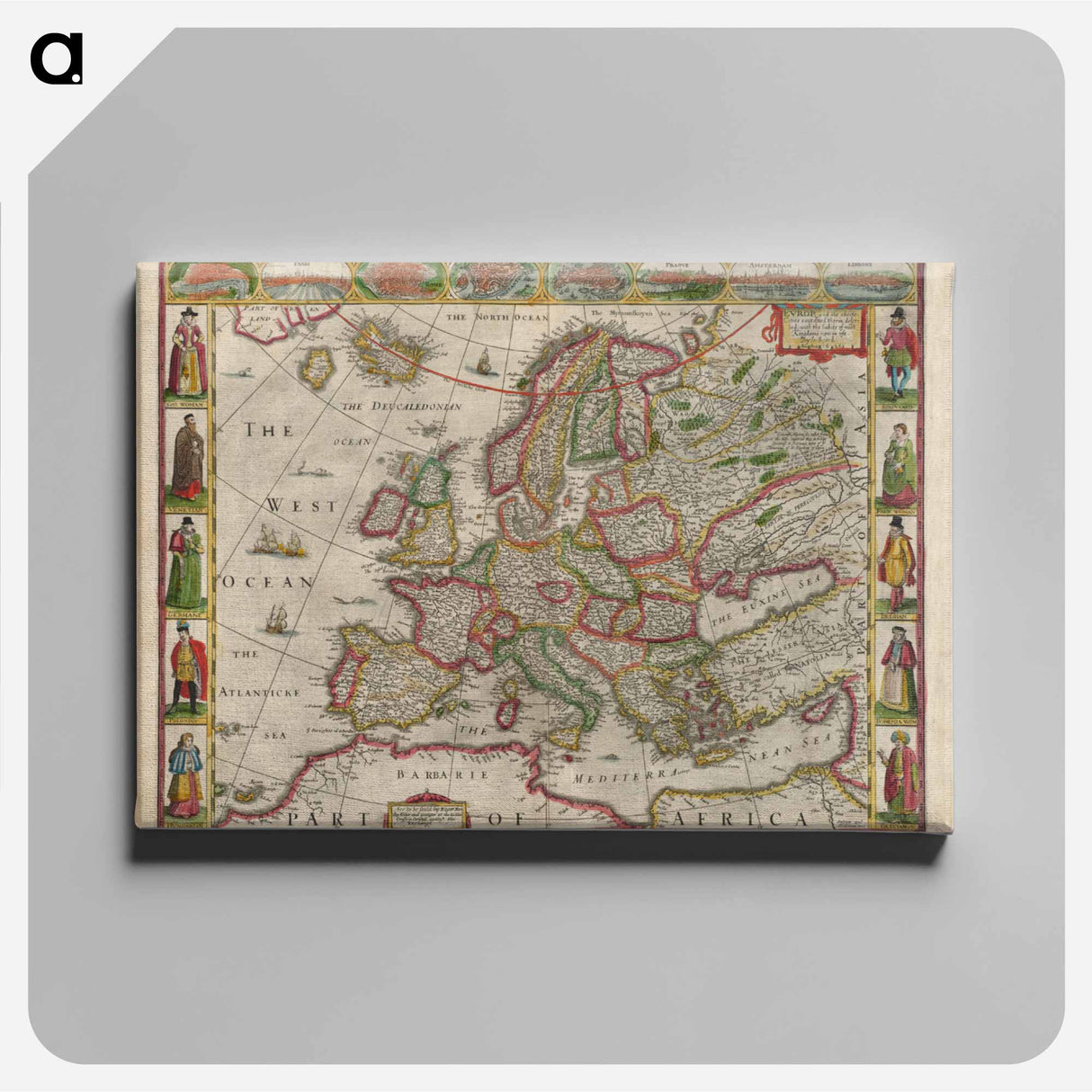 アートパネル-Europ and Its Cities
 - ボストン公共図書館 Canvas.