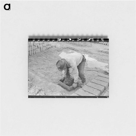 アートメモ帳-Brick Making, Chamisal
 - ラッセル リー Memo.
