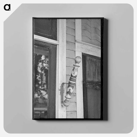 アートパネル-Barber Pole, Big Falls, Minnesota
 - ラッセル リー Canvas.