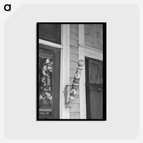 アートポストカード-Barber Pole, Big Falls, Minnesota
 - ラッセル リー Postcard.