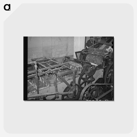 アートポストカード-Wool Scouring Machine
 - ラッセル リー Postcard.