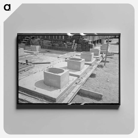 アートパネル-Precast Privy Base
 - ラッセル リー Canvas.