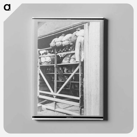 アートパネル-Cattle Auction Spectators
 - ラッセル リー Canvas.