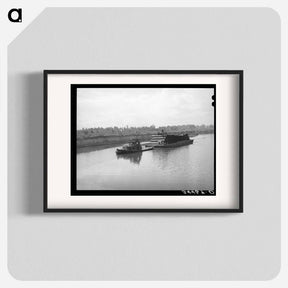 アートポスター-Barge Loaded with Pipe, Port of Houston
 - ラッセル リー Poster.