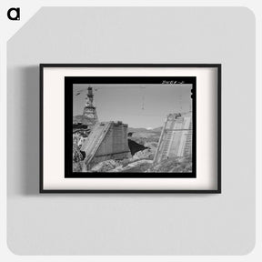 アートポスター-Shasta Dam Construction
 - ラッセル リー Poster.