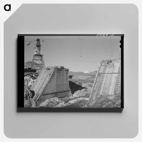 アートパネル-Shasta Dam Construction
 - ラッセル リー Canvas.