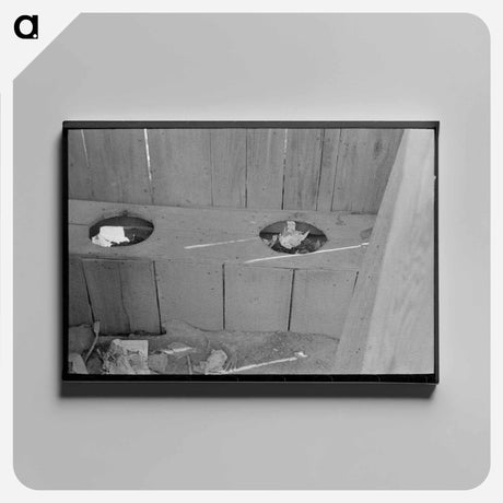 アートパネル-Interior of Privy, Southeast Missouri Farms
 - ラッセル リー Canvas.