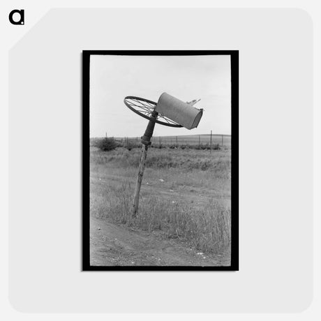 アートポストカード-Oklahoma Tenant Farmer's Mailbox
 - ラッセル リー Postcard.