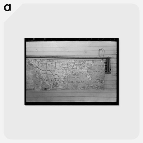 アートポストカード-Map in School
 - ラッセル リー Postcard.