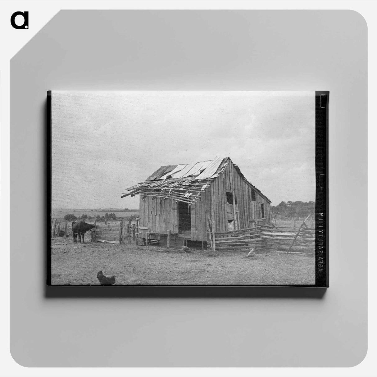 アートパネル-Barn of Tenant Farmer
 - ラッセル リー Canvas.