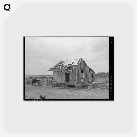 アートポストカード-Barn of Tenant Farmer
 - ラッセル リー Postcard.