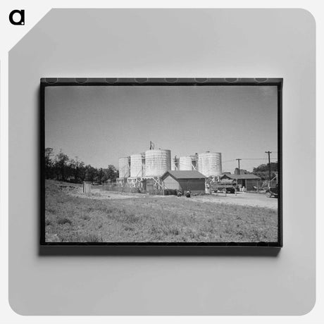 アートパネル-Farmers Leaving Liquid Feed Loading Station
 - ラッセル リー Canvas.