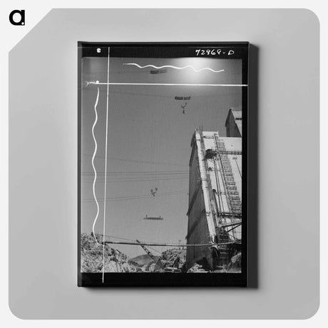 アートパネル-Shasta Dam Construction
 - ラッセル リー Canvas.