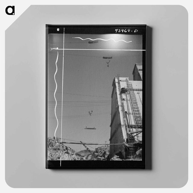 アートパネル-Shasta Dam Construction
 - ラッセル リー Canvas.