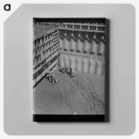 アートパネル-Shasta Dam Construction
 - ラッセル リー Canvas.