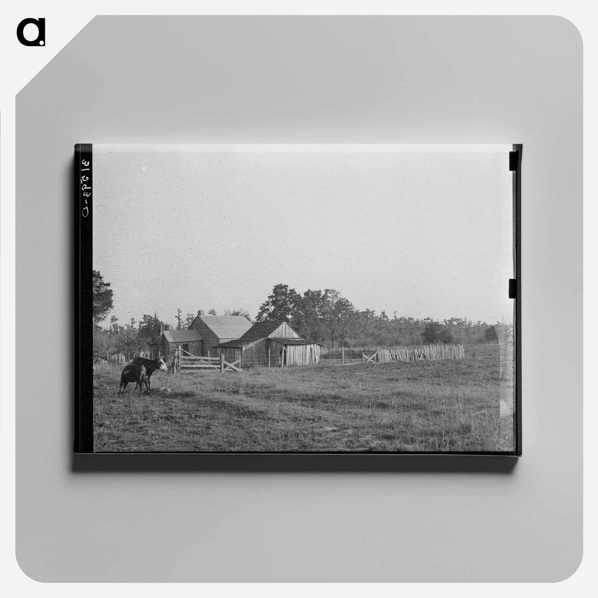 アートパネル-Farmstead Near Crowley
 - ラッセル リー Canvas.
