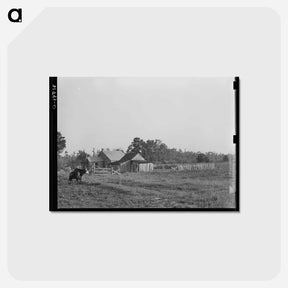 アートポストカード-Farmstead Near Crowley
 - ラッセル リー Postcard.