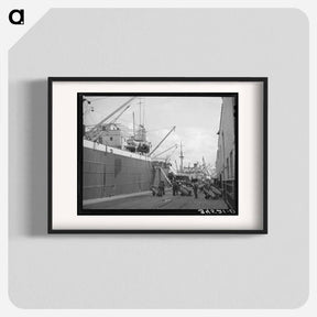 アートポスター-Cotton Export, Port of Houston
 - ラッセル リー Poster.
