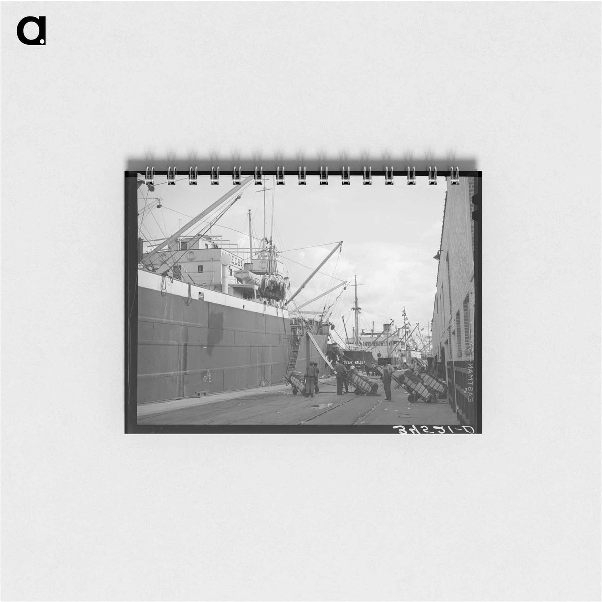アートメモ帳-Cotton Export, Port of Houston
 - ラッセル リー Memo.