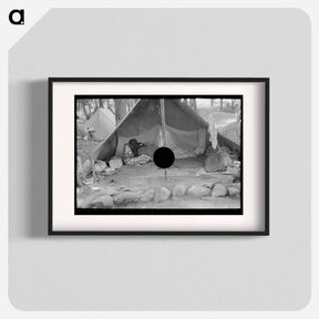 アートポスター-Blueberry Pickers' Tent Interior
 - ラッセル リー Poster.