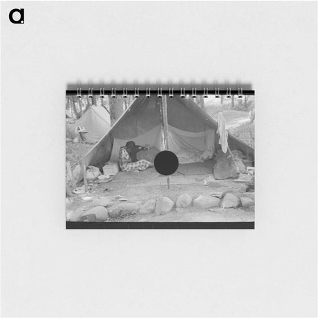アートメモ帳-Blueberry Pickers' Tent Interior
 - ラッセル リー Memo.