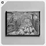 アートパネル-Fat Lambs to Market
 - ラッセル リー Canvas.