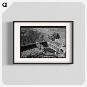 アートポスター-Shasta Dam Construction
 - ラッセル リー Poster.