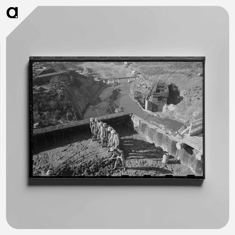 アートパネル-Shasta Dam Construction
 - ラッセル リー Canvas.