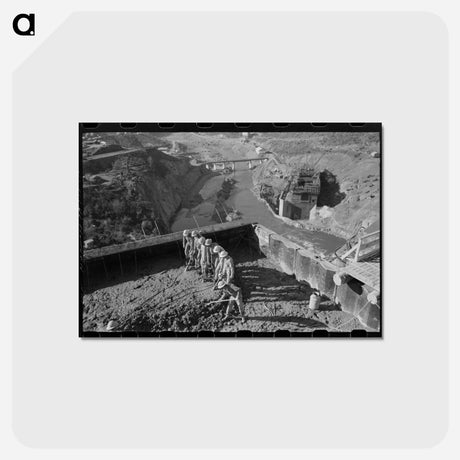 アートポストカード-Shasta Dam Construction
 - ラッセル リー Postcard.