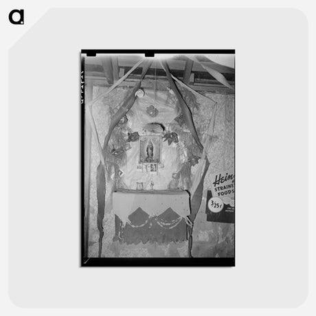 アートポストカード-Shrine in Mexican House
 - ラッセル リー Postcard.
