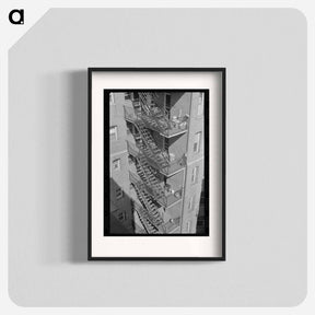 アートポスター-Rear Stairs, L Street
 - ラッセル リー Poster.