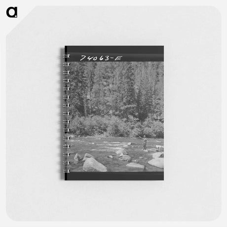アートメモ帳-Salmon River Fishing
 - ラッセル リー Memo.