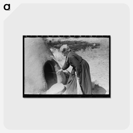 アートポストカード-Earthen Oven Temperature, Taos County
 - ラッセル リー Postcard.