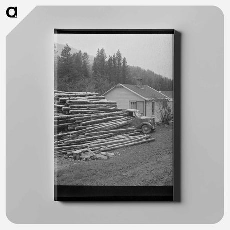 アートパネル-Neihart, Montana. First snow of the season
 - ラッセル リー Canvas.