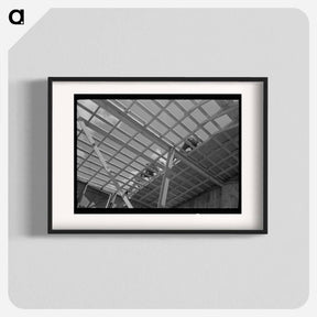 アートポスター-Barn Erection Roofing
 - ラッセル リー Poster.
