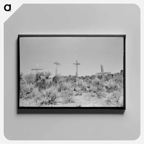 アートパネル-Hillside Crosses
 - ラッセル リー Canvas.