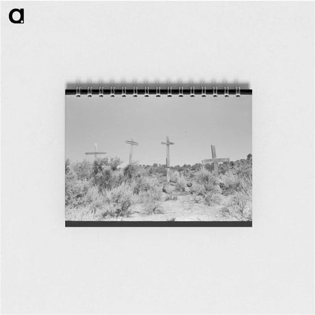 アートメモ帳-Hillside Crosses
 - ラッセル リー Memo.